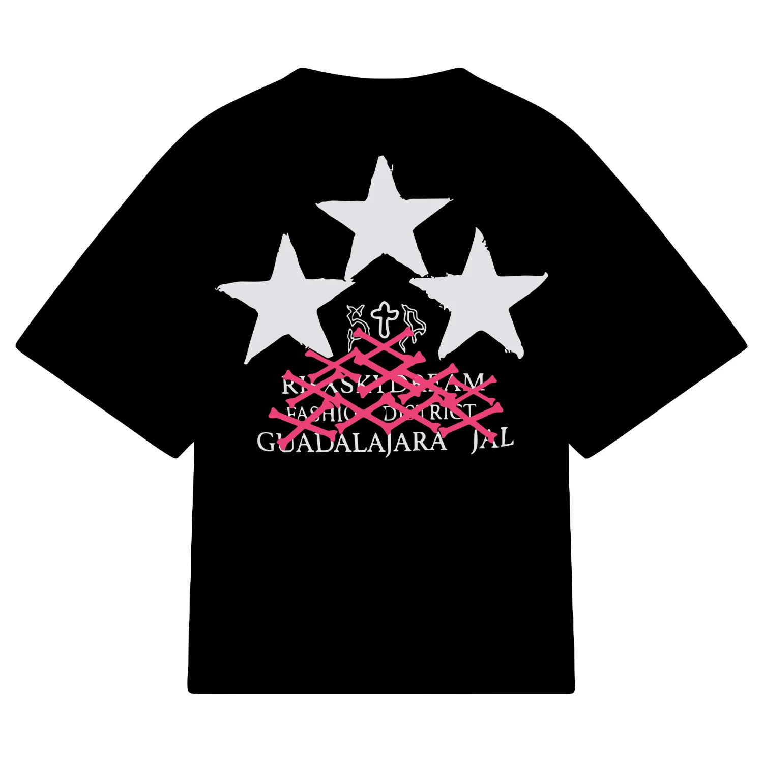 Calavera Estrellas Rosa