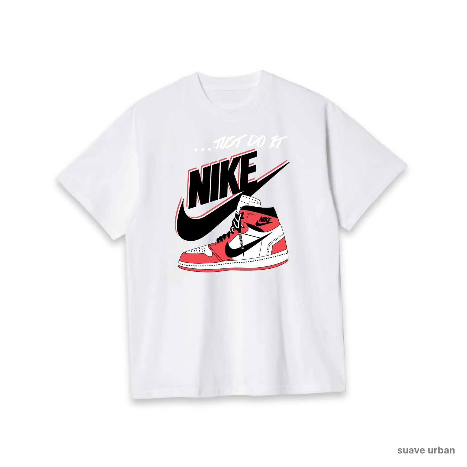 Nike Shoe Swoosh White