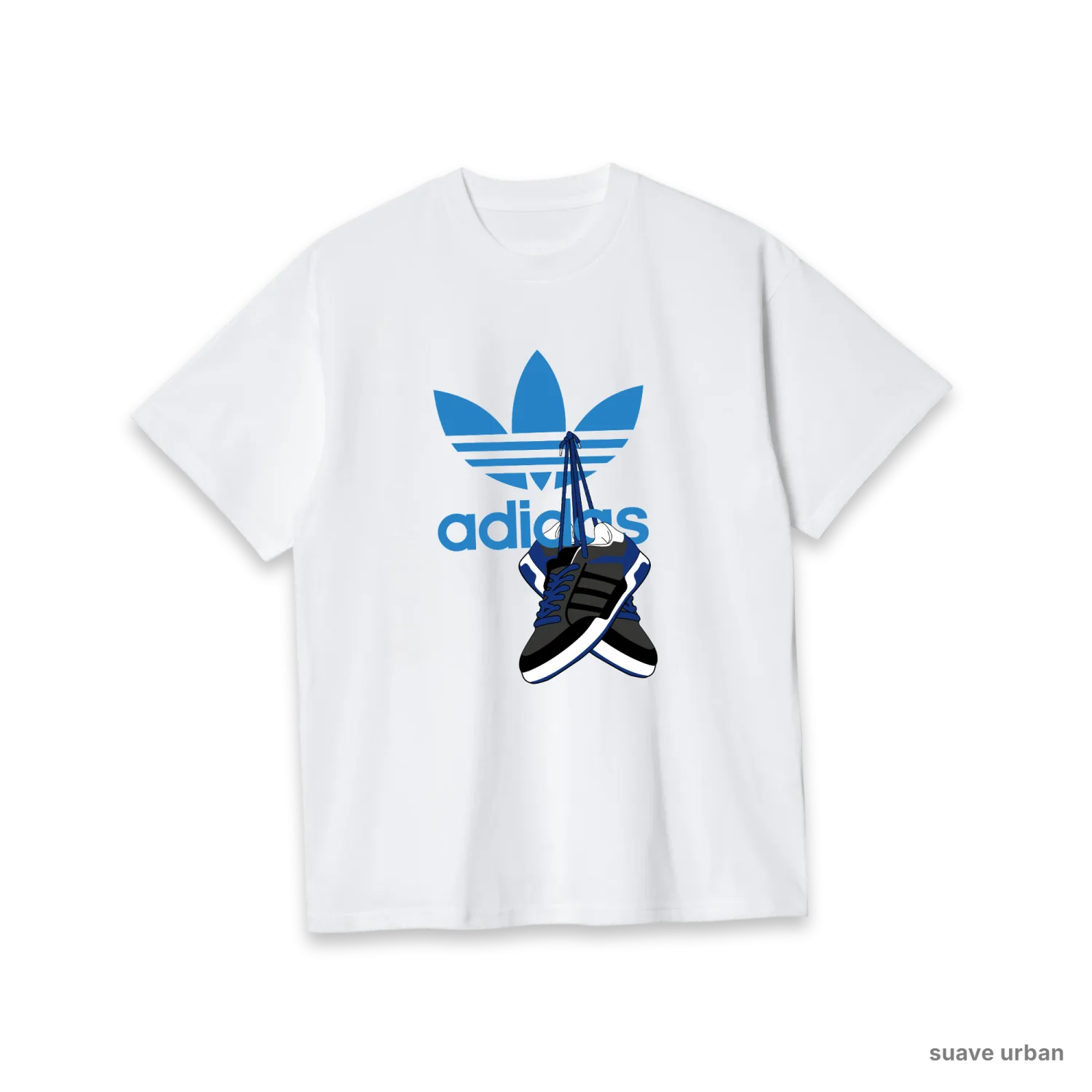 Adidas Blue Trefoil